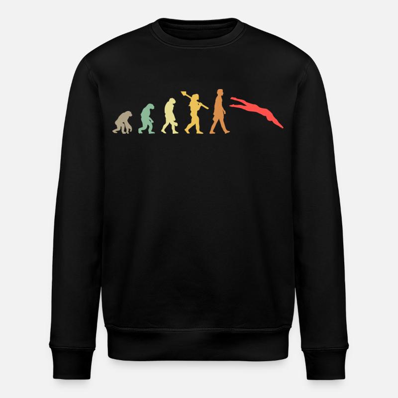 Evolution swimming Swimmer - Stanley/Stella ROLLER Unisex Organic Sweatshirt - black