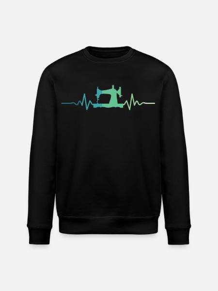 Sewing Machines Heartbeat Sew - Stanley/Stella ROLLER Unisex Organic Sweatshirt - black
