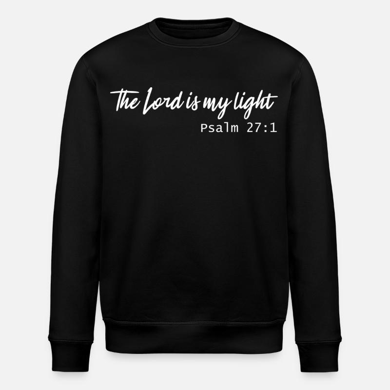 the lord is my light - Stanley/Stella Unisex Bio-Sweatshirt ROLLER - Schwarz