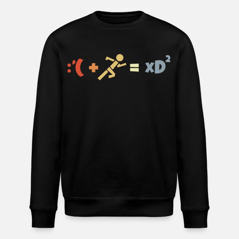 Funny running formula - Stanley/Stella ROLLER Unisex Organic Sweatshirt - black