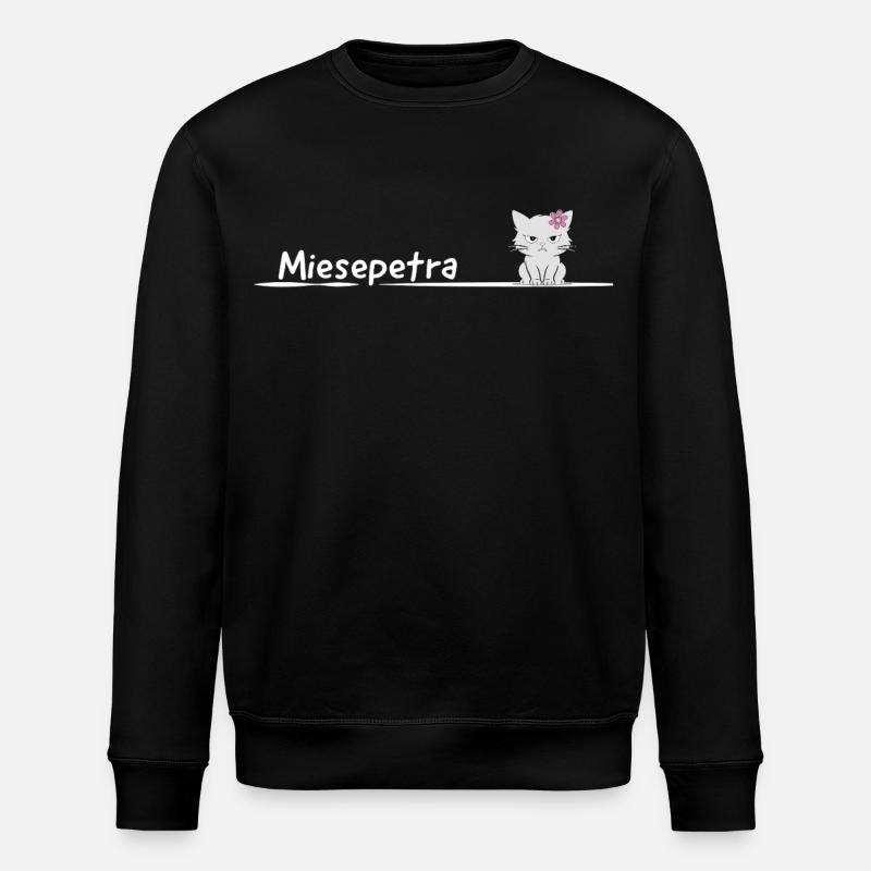 Miesepetra Grummelkatz Petra Peter Miesepeter - Stanley/Stella Unisex Bio-Sweatshirt ROLLER - Schwarz