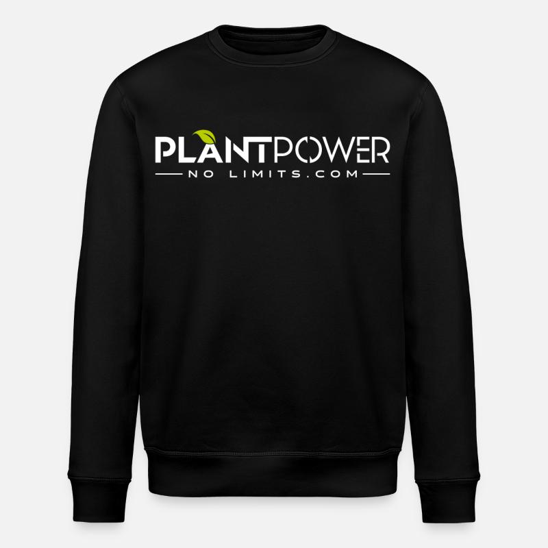 Plant Power - No Limits - Stanley/Stella ROLLER Unisex Organic Sweatshirt - black
