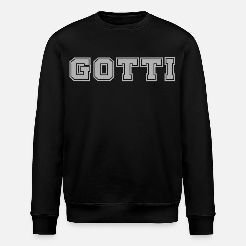 Gotti College Schriftzug - Stanley/Stella Unisex Bio-Sweatshirt ROLLER - Schwarz