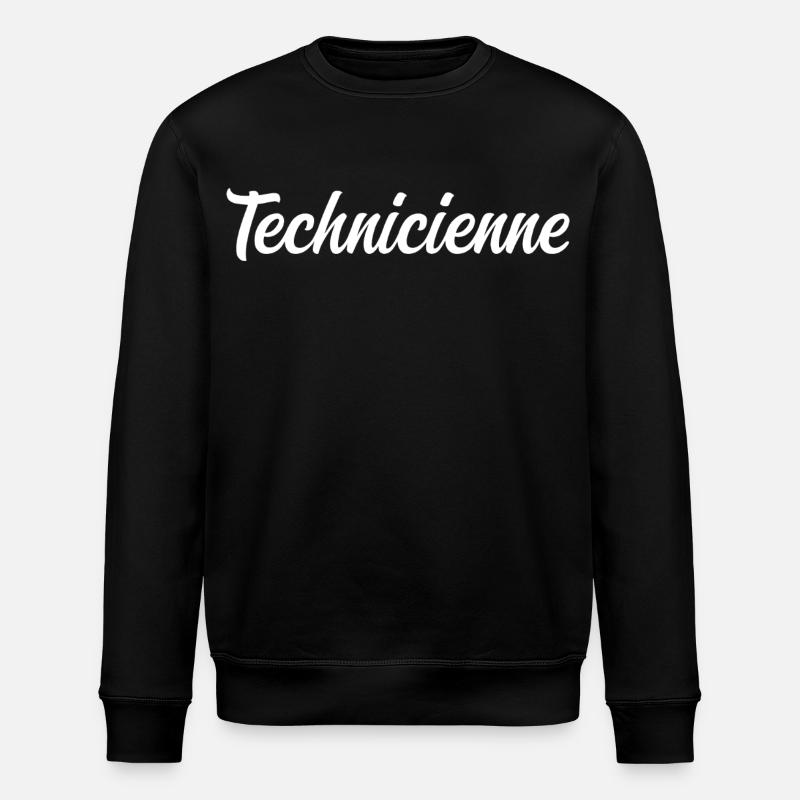 Technicienne - Sweat bio ROLLER Stanley/Stella Unisexe - noir