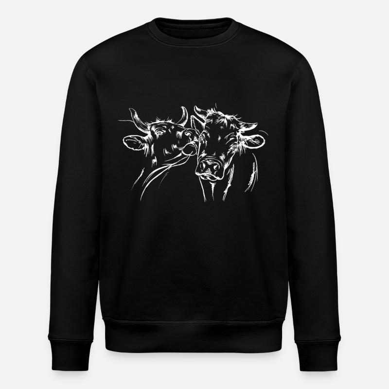 Vaches bisous - Sweat bio ROLLER Stanley/Stella Unisexe - noir