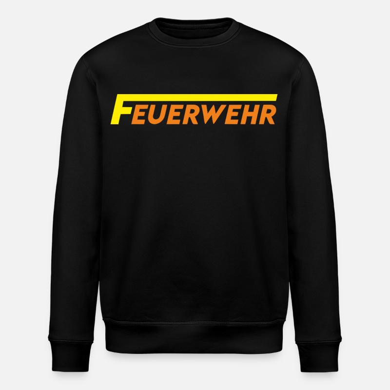 feuerwehr - Stanley/Stella Unisex Bio-Sweatshirt ROLLER - Schwarz