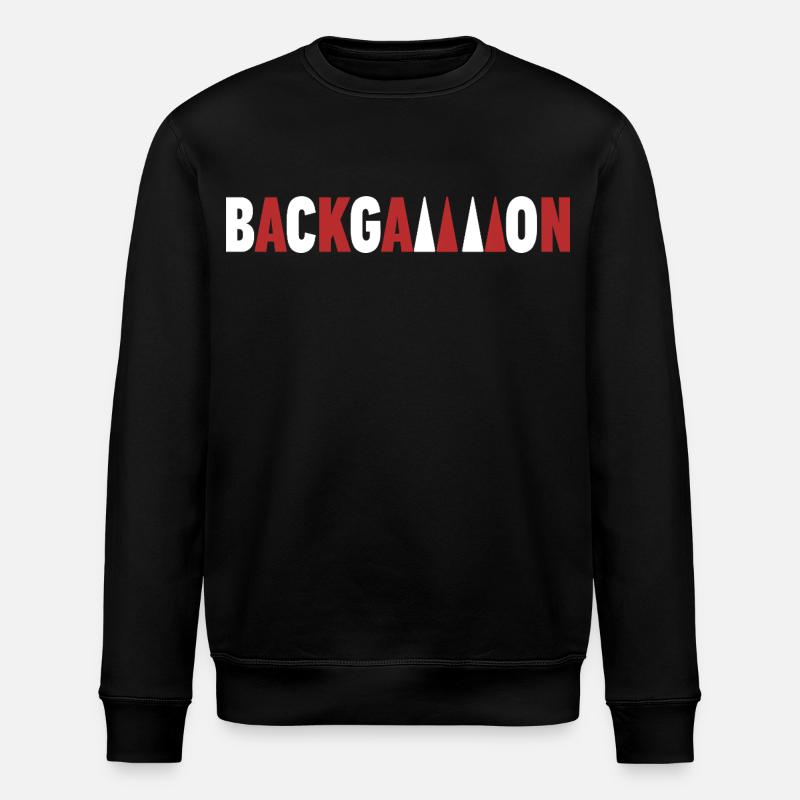 Backgammon - Stanley/Stella Unisex Bio-Sweatshirt ROLLER - Schwarz