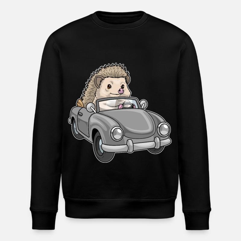 Voiture hérisson - Sweat bio ROLLER Stanley/Stella Unisexe - noir