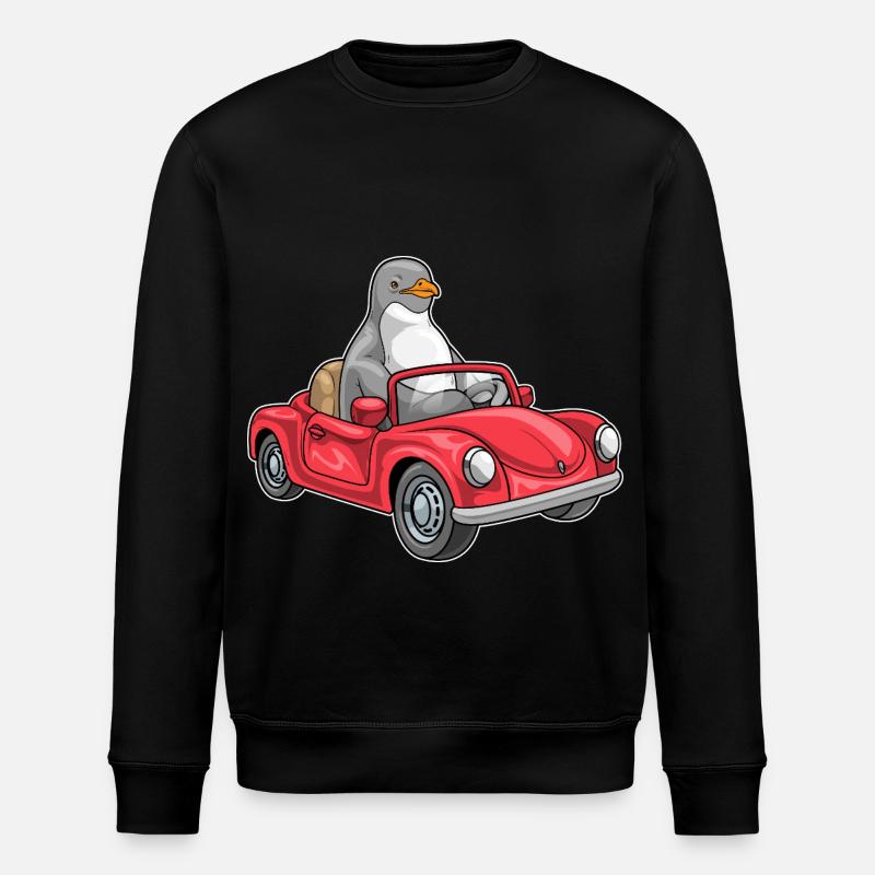 Voiture Pingouin - Sweat bio ROLLER Stanley/Stella Unisexe - noir