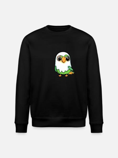 Parrot Halloween Funny Ghost - Stanley/Stella ROLLER Unisex Organic Sweatshirt - black