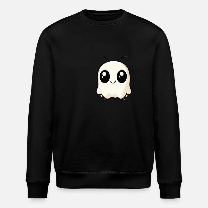 Ant Halloween Funny Ghost - Stanley/Stella ROLLER Unisex Organic Sweatshirt - black