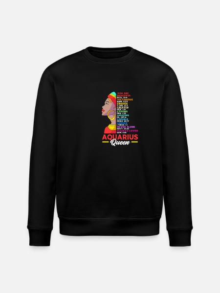 Sternzeichen Wassermann - Stanley/Stella Unisex Bio-Sweatshirt ROLLER - Schwarz