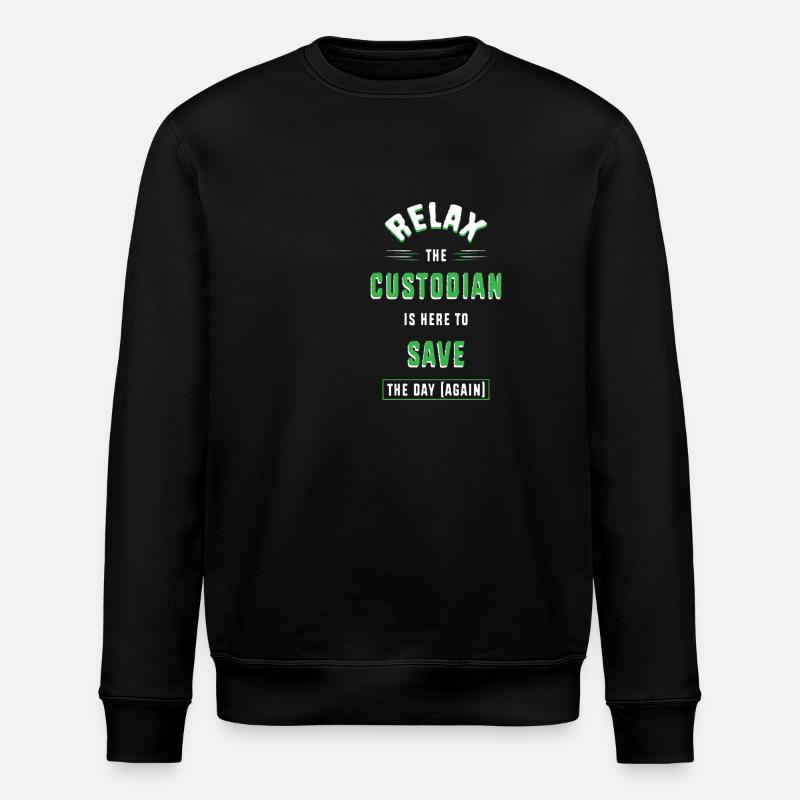 School caretaker - Stanley/Stella ROLLER Unisex Organic Sweatshirt - black