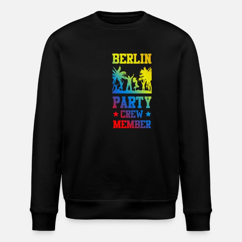 Berlin Party Crew - Stanley/Stella ROLLER Unisex Organic Sweatshirt - black