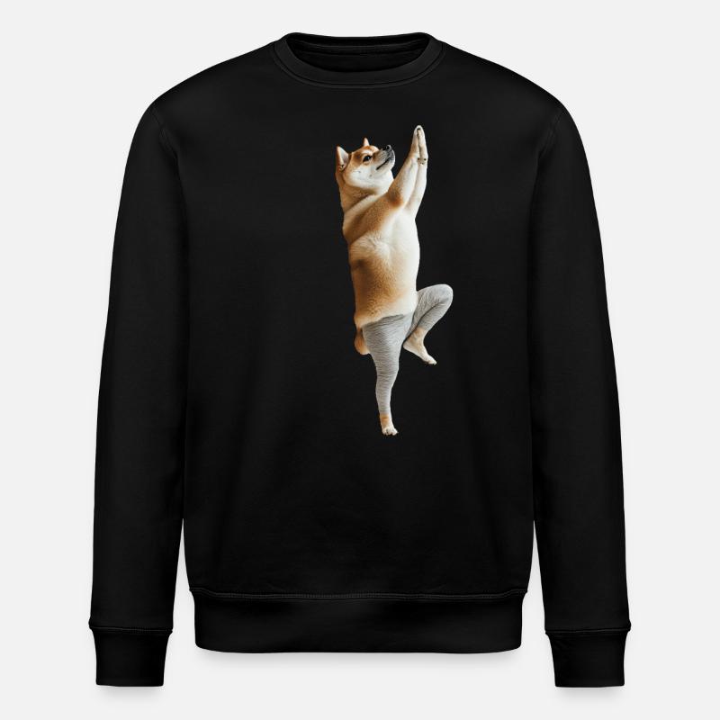 Shiba Inu - Stanley/Stella Unisex Bio-Sweatshirt ROLLER - Schwarz