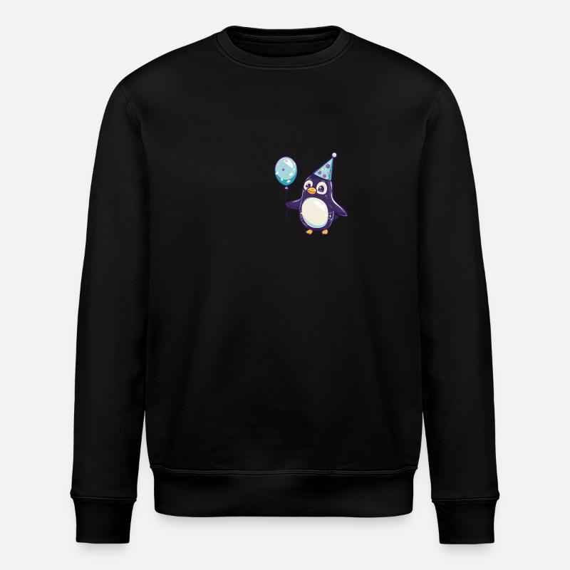 Bande dessinée d’anniversaire pingouin - Sweat bio ROLLER Stanley/Stella Unisexe - noir