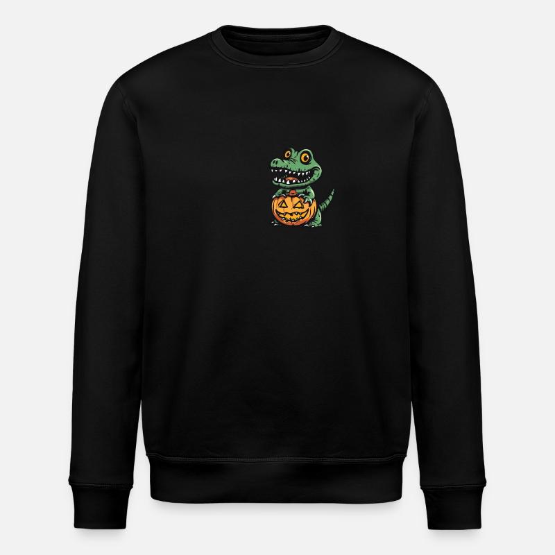 Alligator Halloween Tier - Stanley/Stella Unisex Bio-Sweatshirt ROLLER - Schwarz