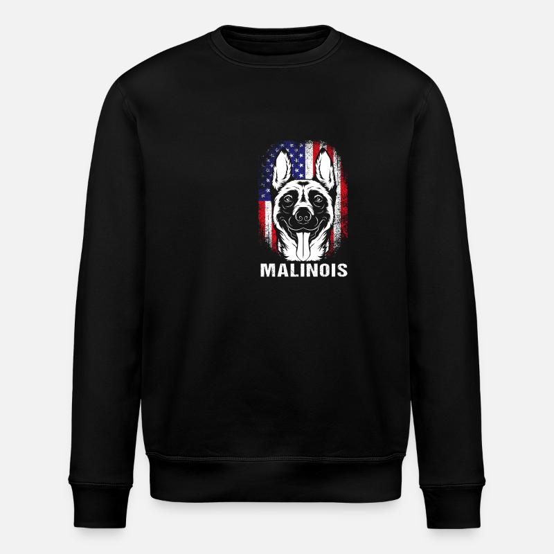 Belgian Malinois - Stanley/Stella ROLLER Unisex Organic Sweatshirt - black