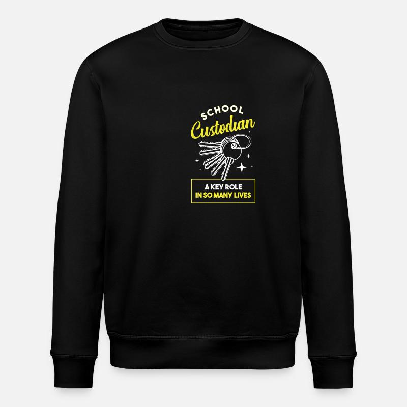 Schulhausmeister - Stanley/Stella Unisex Bio-Sweatshirt ROLLER - Schwarz