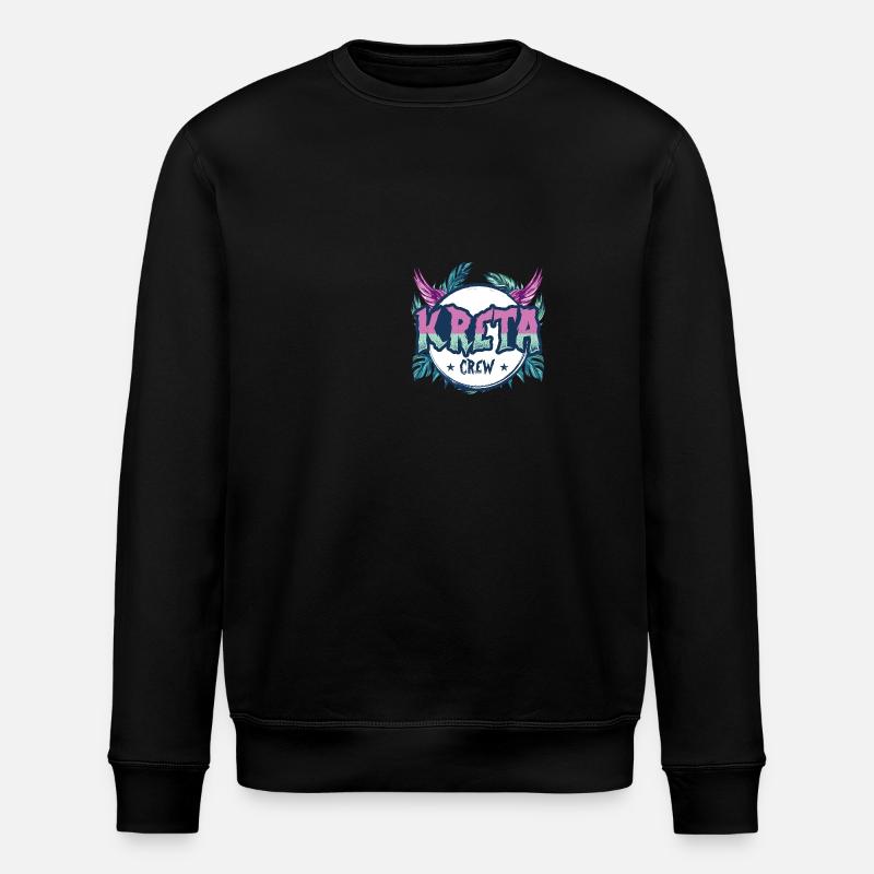 Kreta Crew Bunt - Stanley/Stella Unisex Bio-Sweatshirt ROLLER - Schwarz