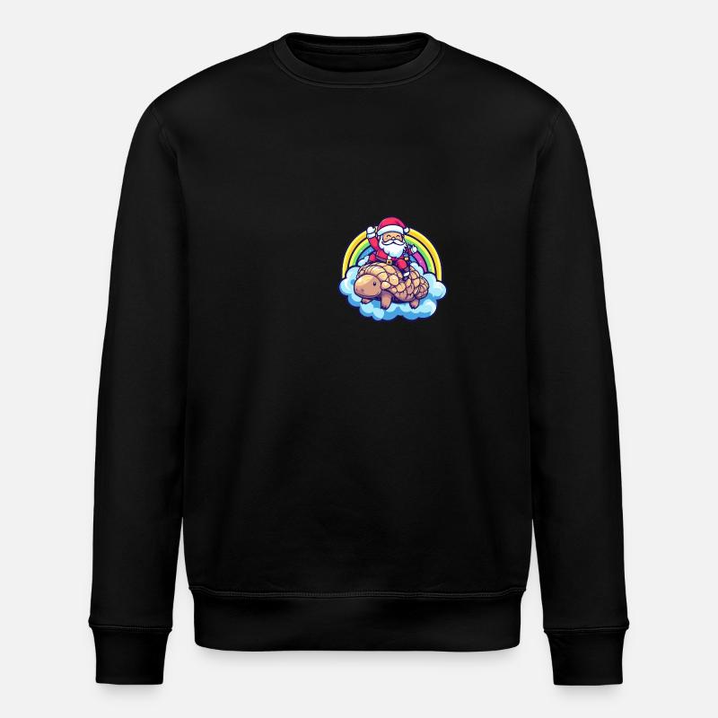 tatou Père Noël arc-en-ciel - Sweat bio ROLLER Stanley/Stella Unisexe - noir