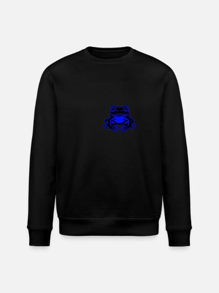 Frog Animal - Stanley/Stella ROLLER Unisex Organic Sweatshirt - black