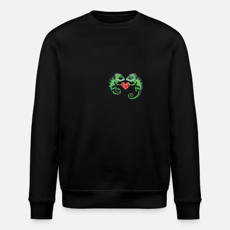 Caméléon Couple Saint-Valentin - Sweat bio ROLLER Stanley/Stella Unisexe - noir