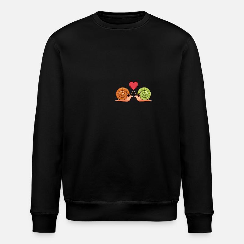 Escargot Couple Saint-Valentin - Sweat bio ROLLER Stanley/Stella Unisexe - noir