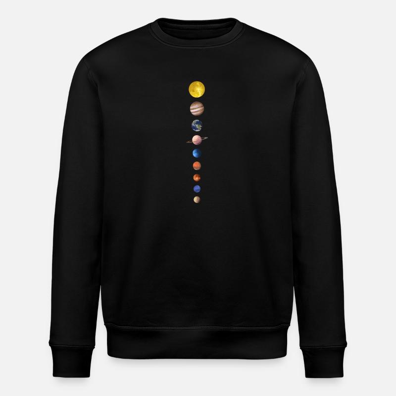 Planeten - Stanley/Stella Unisex Bio-Sweatshirt ROLLER - Schwarz