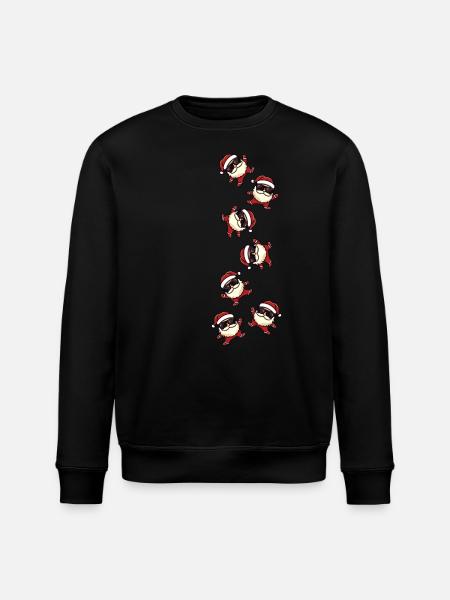 Père Noël Fête Drôle - Sweat bio ROLLER Stanley/Stella Unisexe - noir