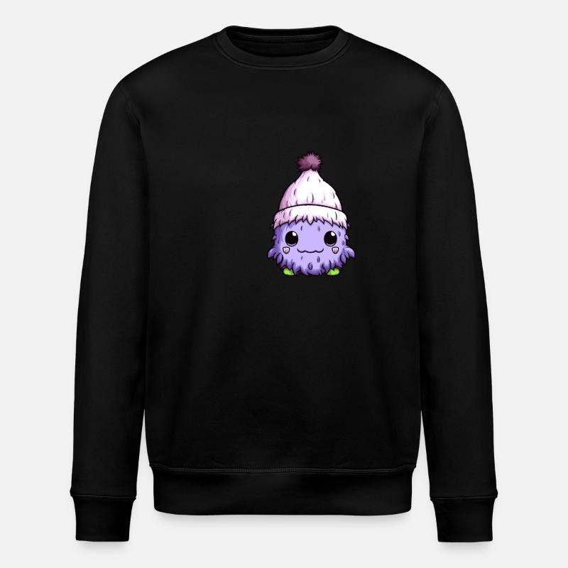 Erkältung Winter Virus Comic - Stanley/Stella Unisex Bio-Sweatshirt ROLLER - Schwarz