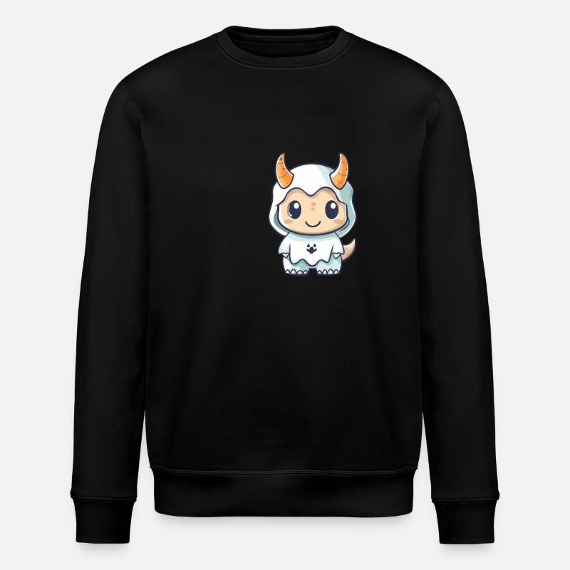 Dinosaure tricératops Halloween fantôme - Sweat bio ROLLER Stanley/Stella Unisexe - noir