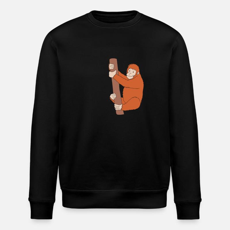 Orangutan - Stanley/Stella ROLLER Unisex Organic Sweatshirt - black