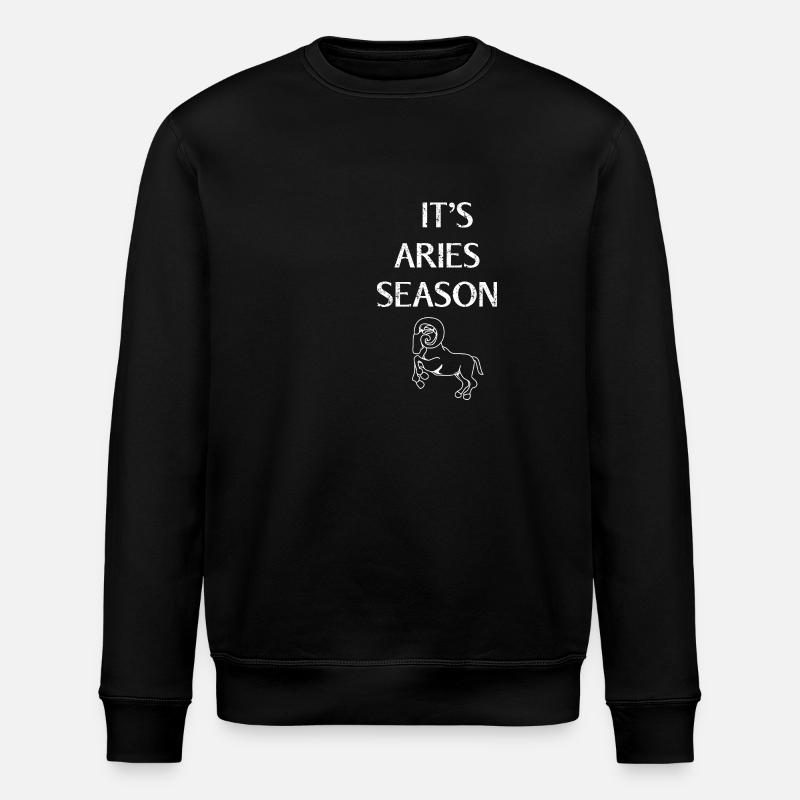 Sternzeichen Widder - Stanley/Stella Unisex Bio-Sweatshirt ROLLER - Schwarz