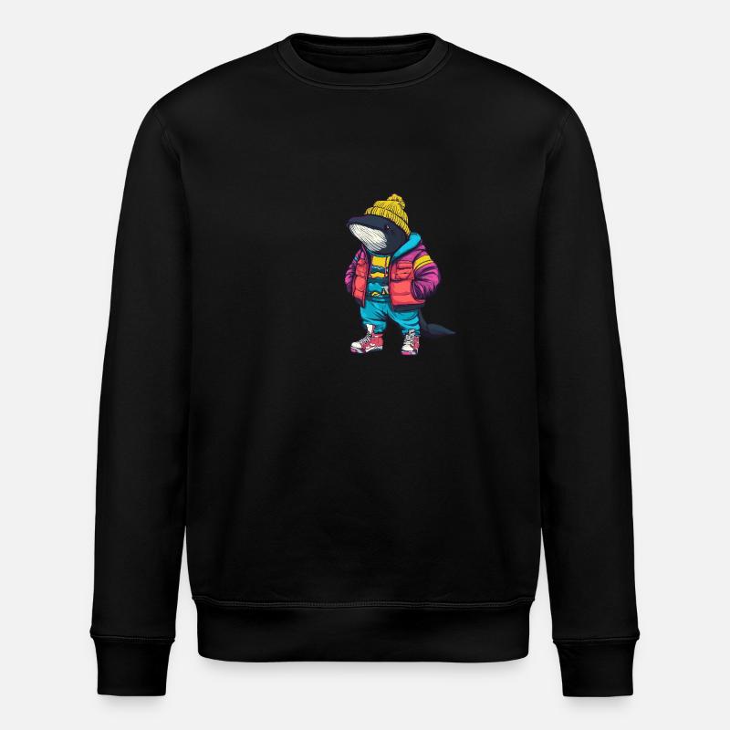 Wal Lustig Winter - Stanley/Stella Unisex Bio-Sweatshirt ROLLER - Schwarz
