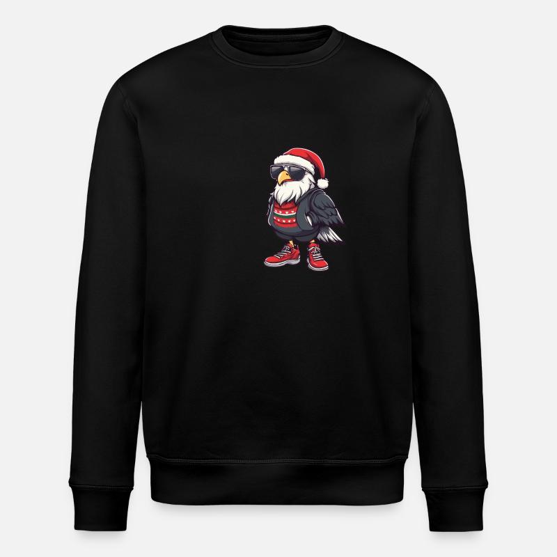 Aigle Noël Bande dessinée Cool - Sweat bio ROLLER Stanley/Stella Unisexe - noir