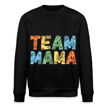 Mother Team Mom - Stanley/Stella ROLLER Unisex Organic Sweatshirt - black - Front - Nik (191cm)