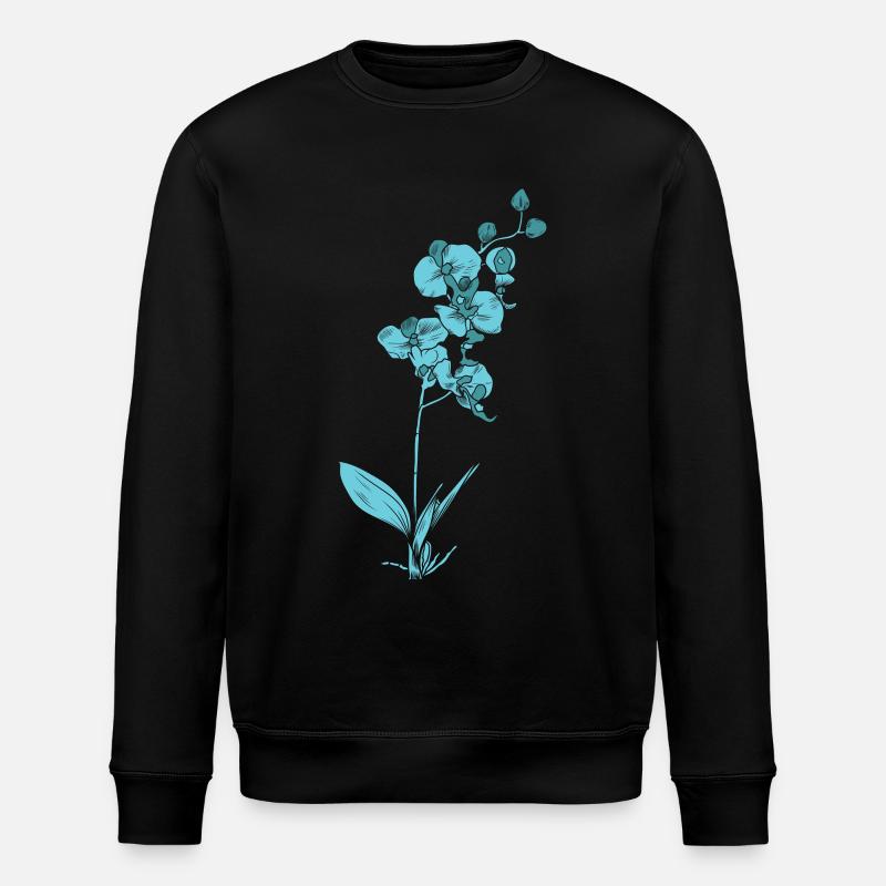 Plante, Orchidée, Fleur, Plante - Sweat bio ROLLER Stanley/Stella Unisexe - noir