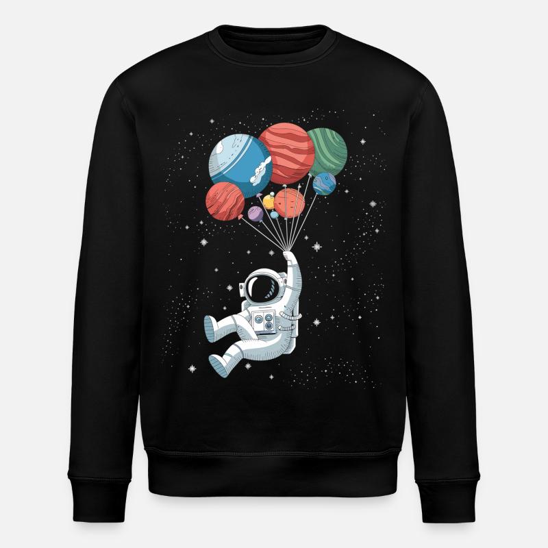 Astronaute avec des ballons planétaires - Sweat bio ROLLER Stanley/Stella Unisexe - noir