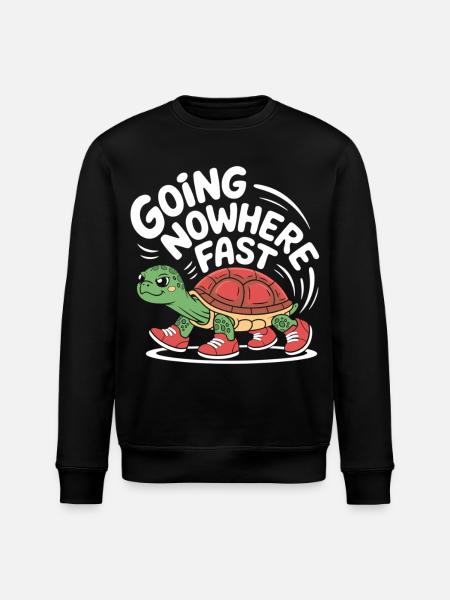 Turtle pace in style - Stanley/Stella ROLLER Unisex Organic Sweatshirt - black
