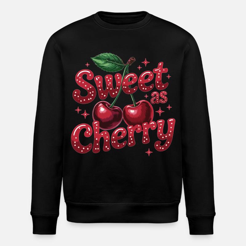 Doux comme la cerise - Sweat bio ROLLER Stanley/Stella Unisexe - noir