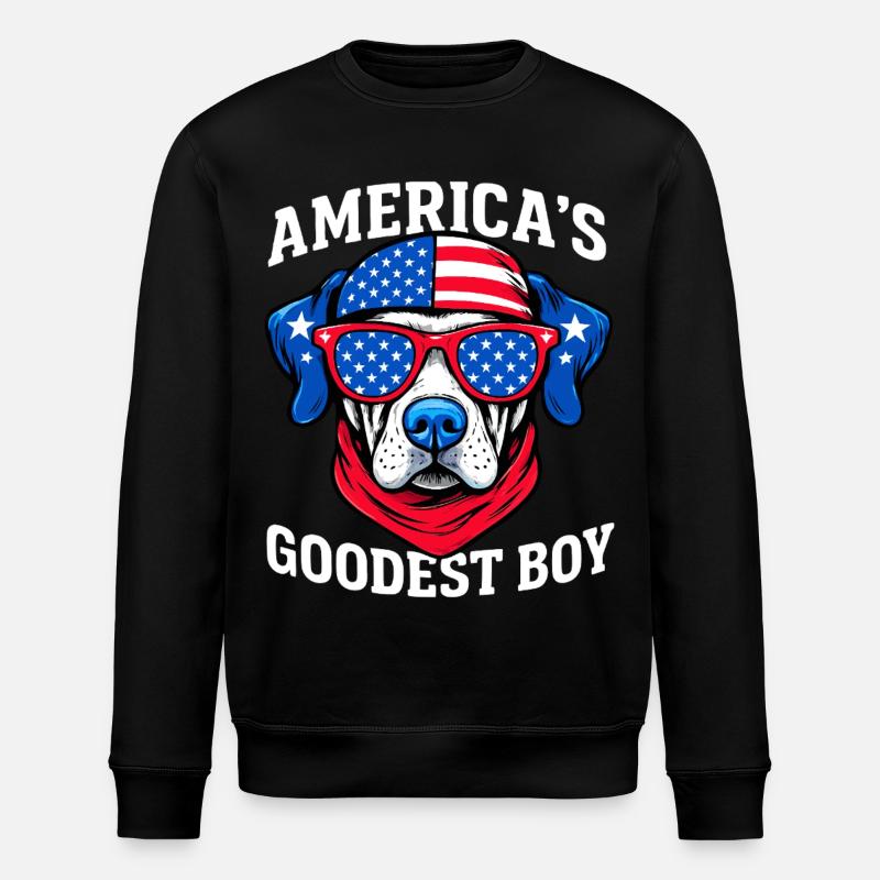 Amerikas Bester Hund - Stanley/Stella Unisex Bio-Sweatshirt ROLLER - Schwarz