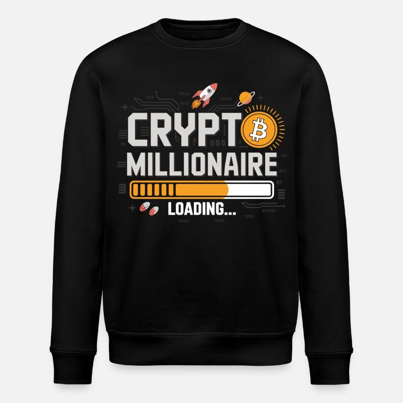 Crypto Loading - Devenez millionnaire - Sweat bio ROLLER Stanley/Stella Unisexe - noir