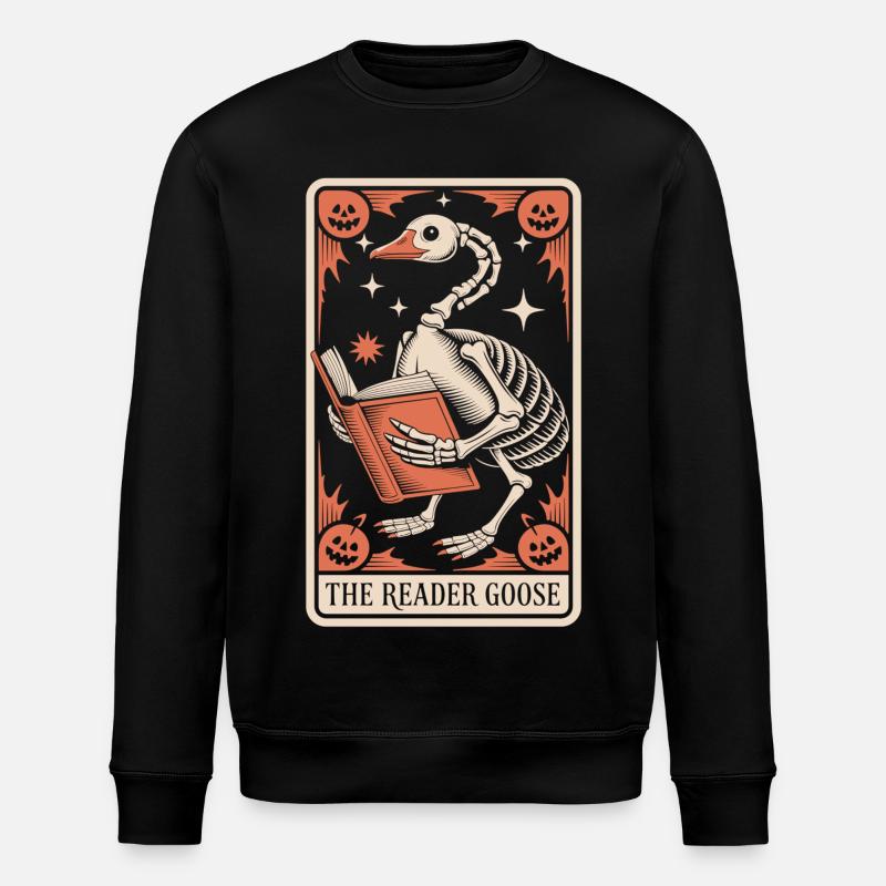 Le T-Shirt Reader Goose - Sweat bio ROLLER Stanley/Stella Unisexe - noir