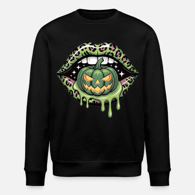 Lèvres léopard Halloween - Sweat bio ROLLER Stanley/Stella Unisexe - noir
