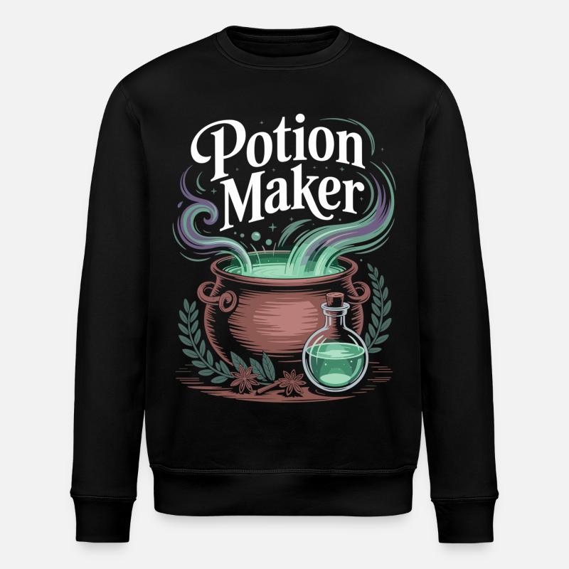 Magic Potion Brewer T-Shirt - Stanley/Stella ROLLER Unisex Organic Sweatshirt - black