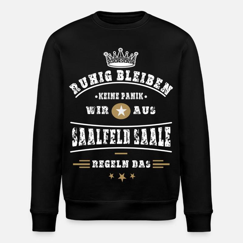 Saalfeld, Thüringen - Stanley/Stella Unisex Bio-Sweatshirt ROLLER - Schwarz