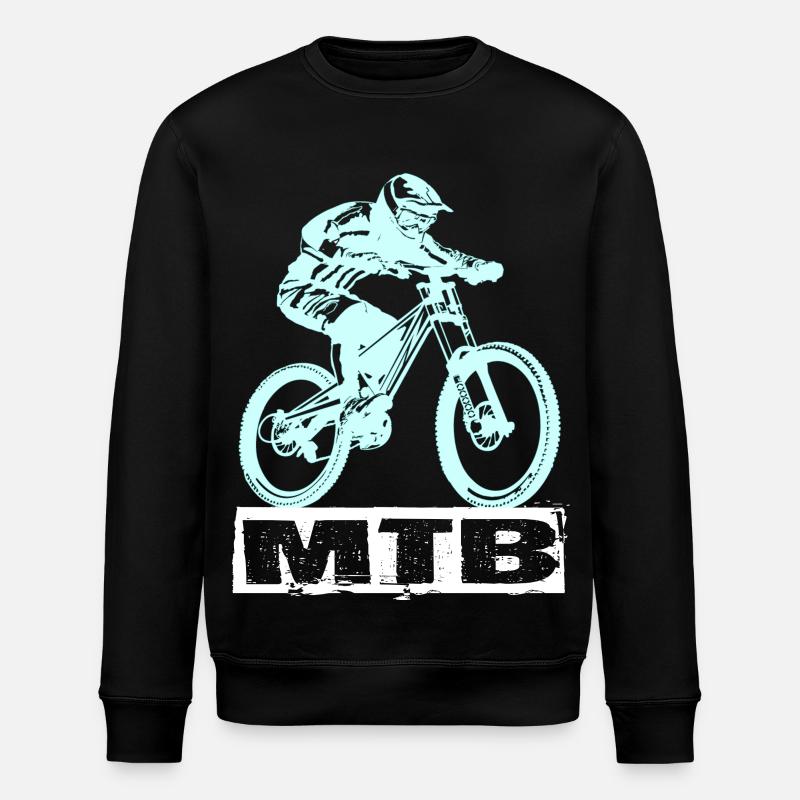 MTB Fahrrad - Stanley/Stella Unisex Bio-Sweatshirt ROLLER - Schwarz
