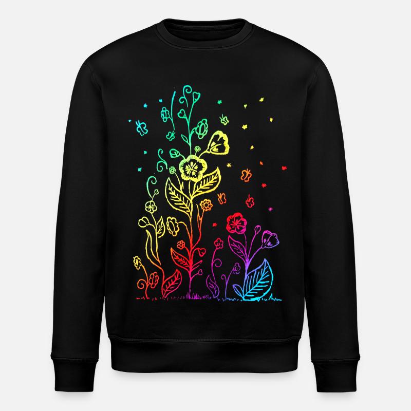 flower - Stanley/Stella Unisex Bio-Sweatshirt ROLLER - Schwarz