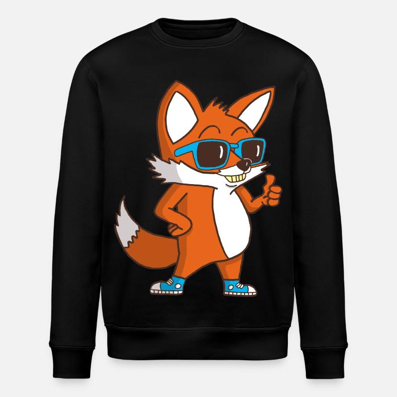 Cool Fox - Stanley/Stella Unisex Bio-Sweatshirt ROLLER - Schwarz